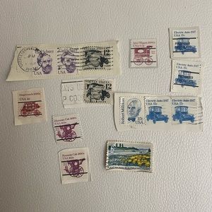 EARLY TRANSPORTATION VINTAGE POSTAGE STAMPS